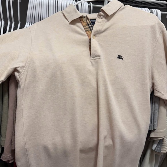 Burberry Light Beige Polo Shirt - Picture 1 of 3